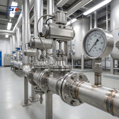 Custom Stainless Steel Valve Assemblies for a Chemical Processing Plant