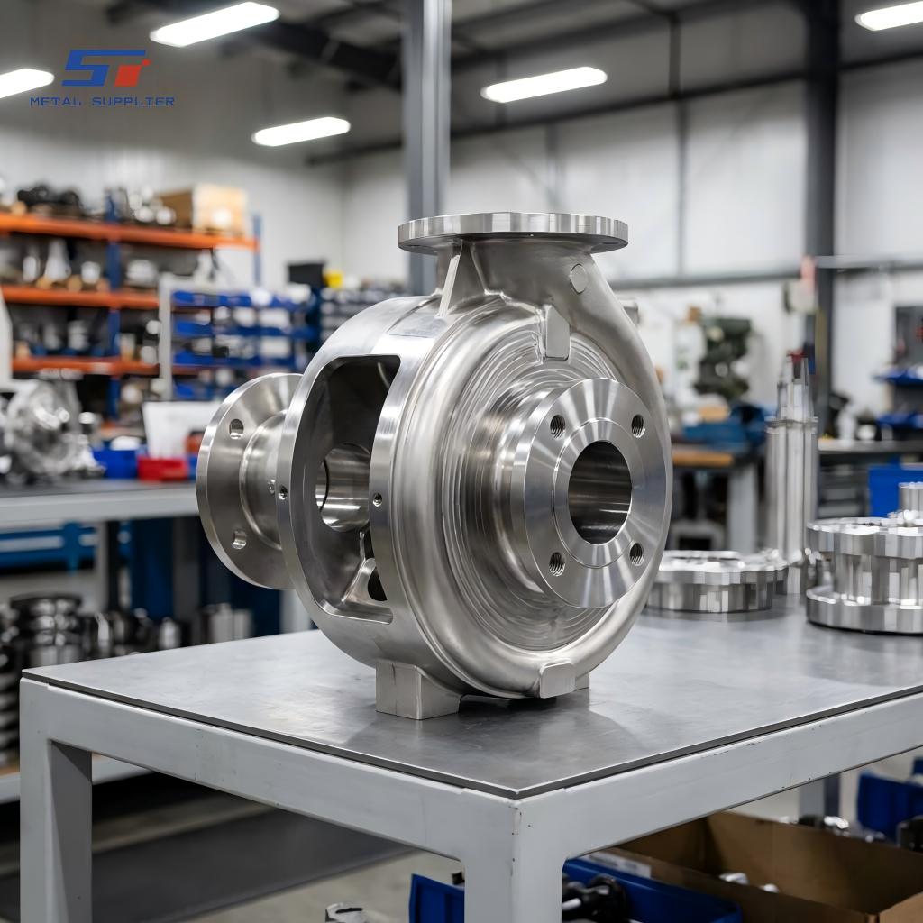 Precision Machined Stainless Steel Pump Housing for High-Pressure Fluid Systems