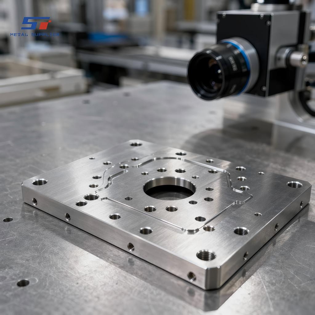 Precision Machining of Stainless Steel Mounting Plates for Robotic Vision Inspection Systems