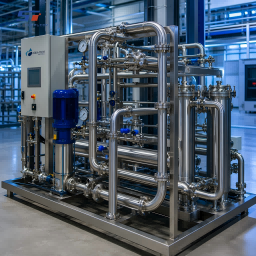 Custom 304 Stainless Steel Tubing Package for a Water Treatment Skid System