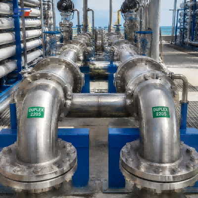 Duplex Stainless Steel Piping Solution for Coastal Desalination Equipment
