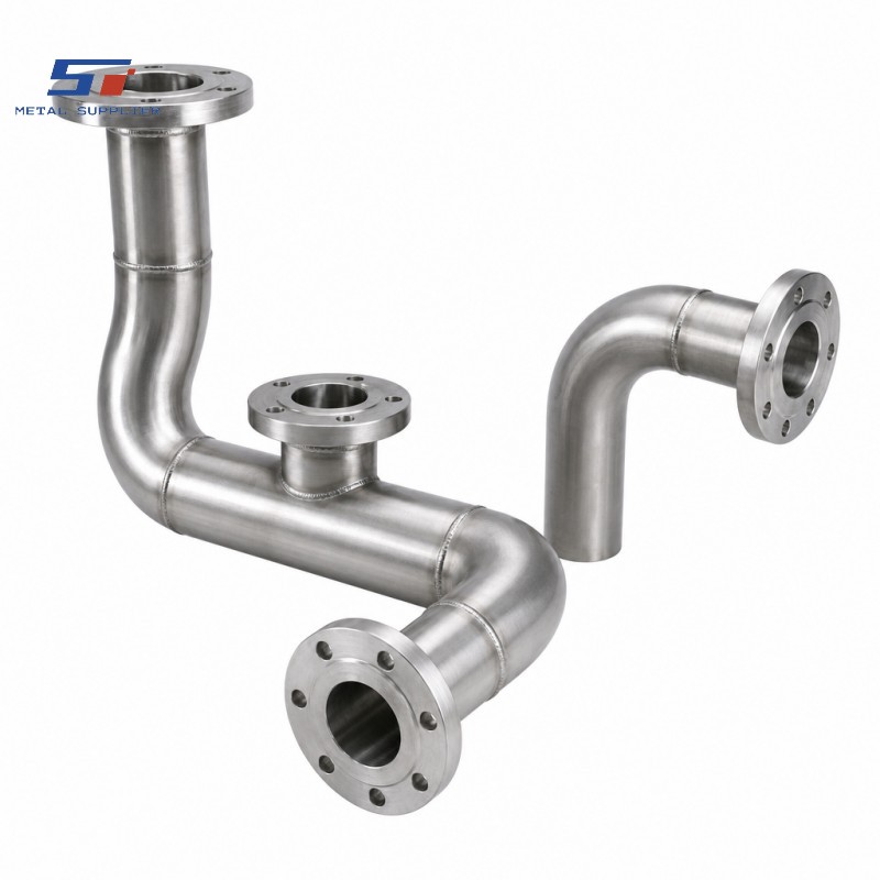 welded stainless steel pipe assembly